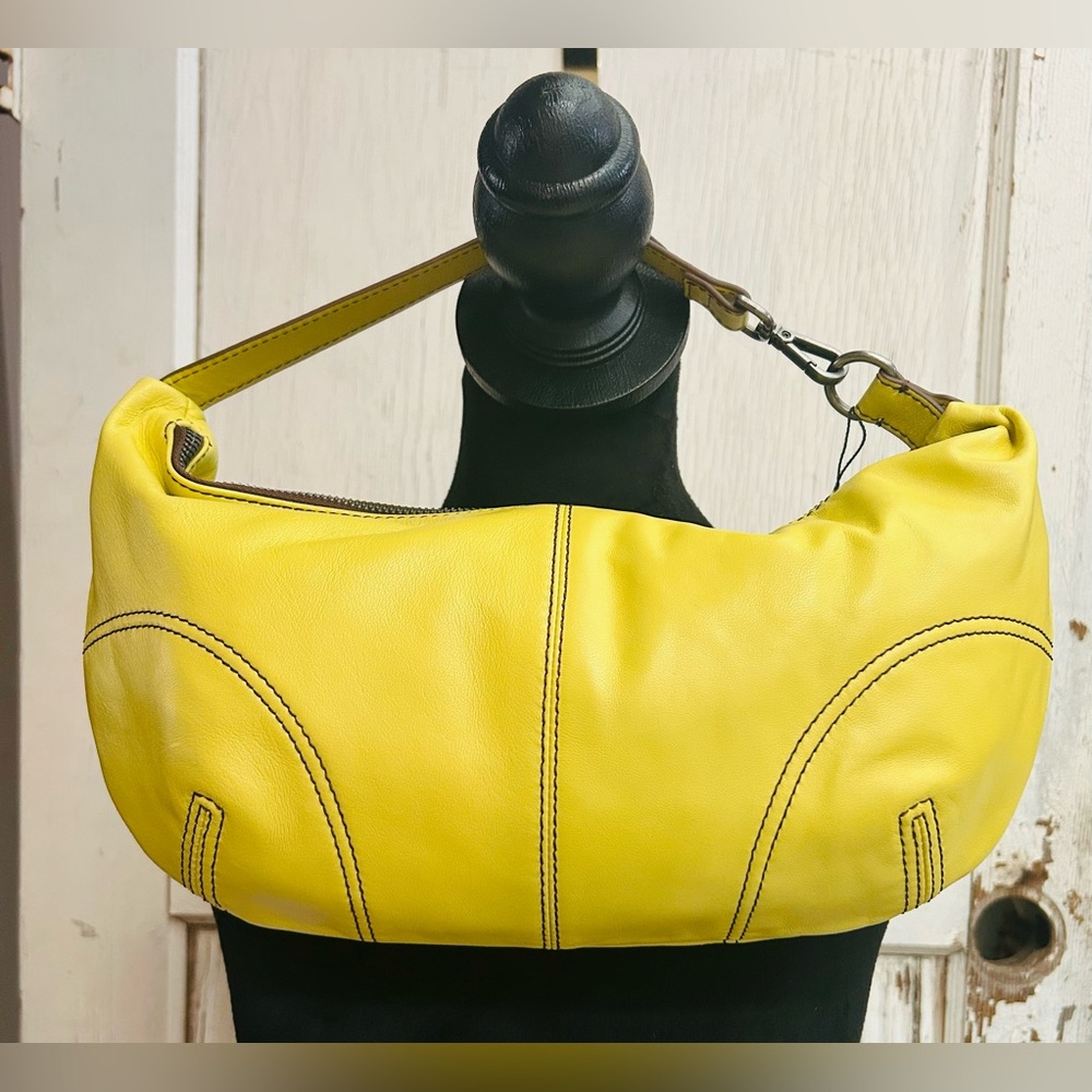 🌝🌝Free People Yellow Hobo/Clutch Bag - NWT🌻🌻 - Picture 5 of 10
